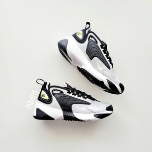 Nike Zoom 2K Athletic Sneaker Black Barely Volt Grey Fog Women's 5